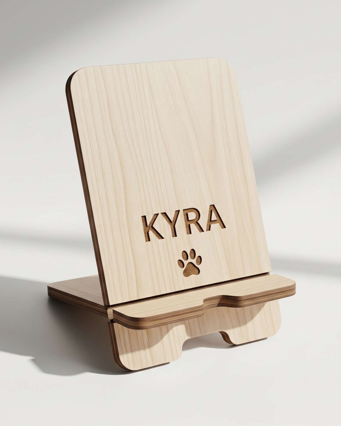 Porta celular madera