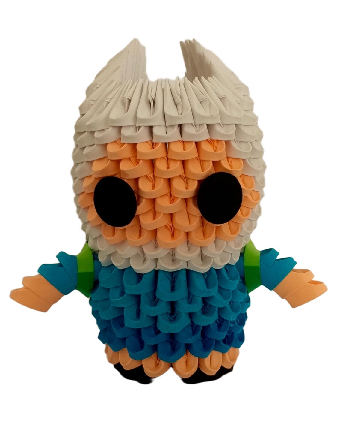 Figura de Finn el Humano en Origami 3D - Colección Hora de Aventura